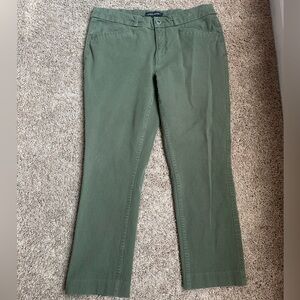 Banana Republic Olive Cropped Women's Pants Size 4